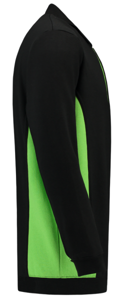 TRICORP-Worker-Shirts, Polosweater, mit Brusttasche, Bicolor, 280 g/m², black-lime