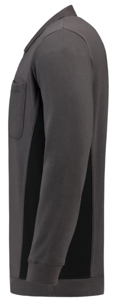 TRICORP-Worker-Shirts, Polosweater, mit Brusttasche, Bicolor, 280 g/m², darkgrey-black