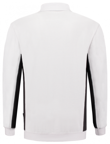 TRICORP-Worker-Shirts, Polosweater, mit Brusttasche, Bicolor, 280 g/m², white-darkgrey