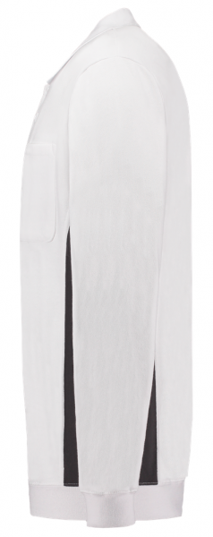 TRICORP-Worker-Shirts, Polosweater, mit Brusttasche, Bicolor, 280 g/m², white-darkgrey