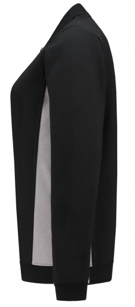 TRICORP-Worker-Shirts, Damen-Sweatshirt mit Polokragen, 280 g/m², black-grey