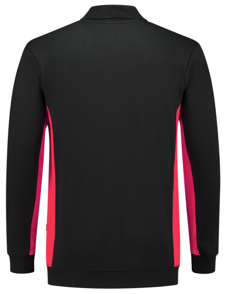 TRICORP-Worker-Shirts, Sweatshirt mit Polokragen, 280 g/m², black-red