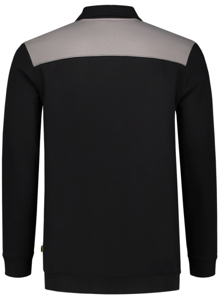 TRICORP-Worker-Shirts, Sweatshirt Polokragen Bicolor, Basic Fit, 280 g/m², black-grey