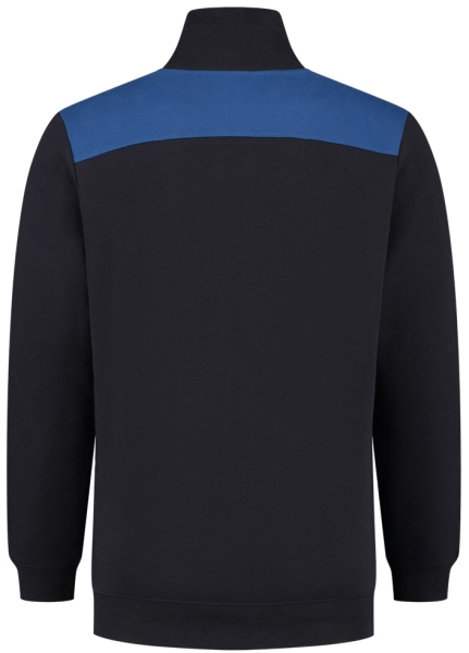 TRICORP-Worker-Shirts, Sweatjacke Bicolor Quernaht, navy/royalblau