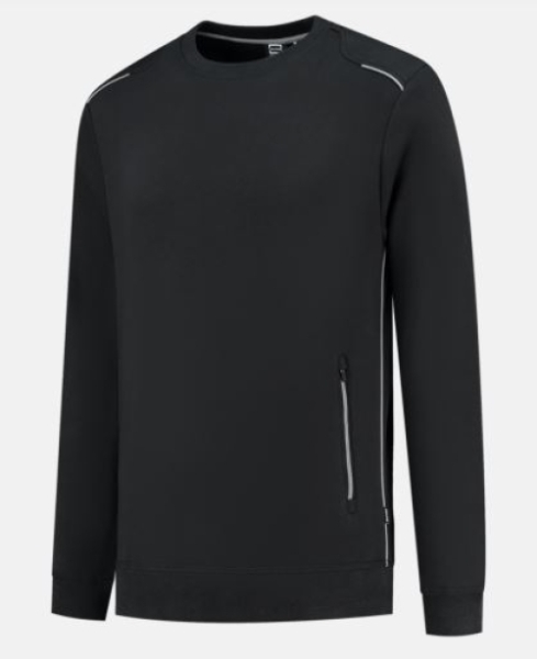 TRICORP-Sweatshirt Accent, black/grey