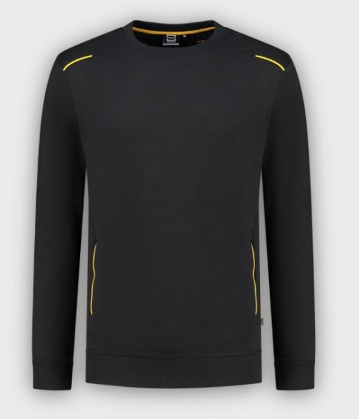 Tricorp Sweatshirt Accent, Black-Yellow