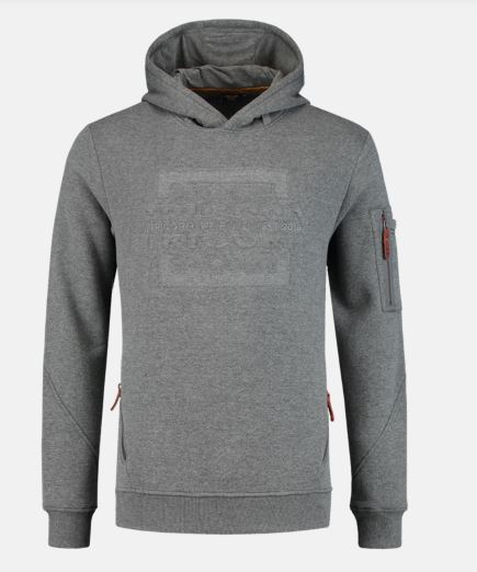 TRICORP-Hoodie-Premium Sweater, Logo, 300 g/m², stonemel