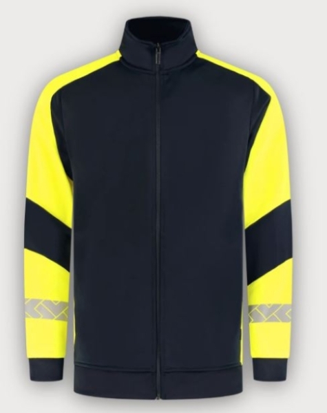 Tricorp Warnschutz Sweatjacke Reflective Redefined, Ink Fluor Yellow