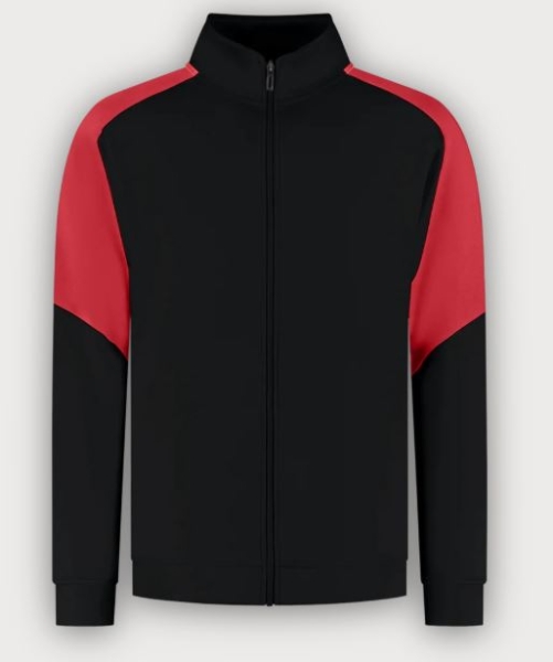 Tricorp Sweatjacke Bicolor Redefined, Black-Brightred