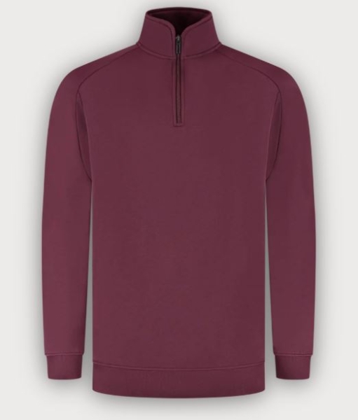 Tricorp 1/4 Zip Sweatshirt Redefined, Bordeaux