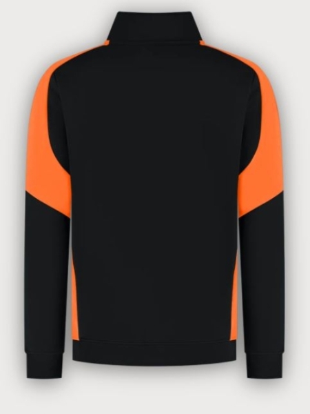 Tricorp 1/4 Zip Sweatshirt Bicolor Redefined, Black-Orange