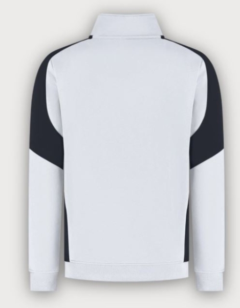 Tricorp 1/4 Zip Sweatshirt Bicolor Redefined, White-Anhracite
