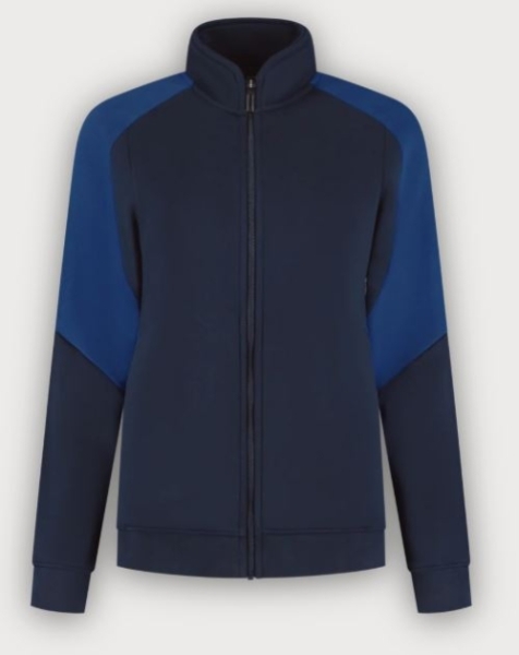 Tricorp Sweatjacke Bicolor Redefined Damen, Ink-Royal Blue
