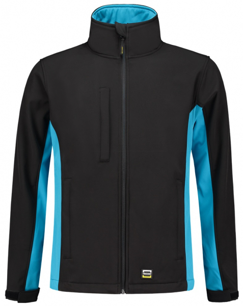 TRICORP-Workwear, Softshelljacke, Bicolor, 340 g/m², black-turquoise