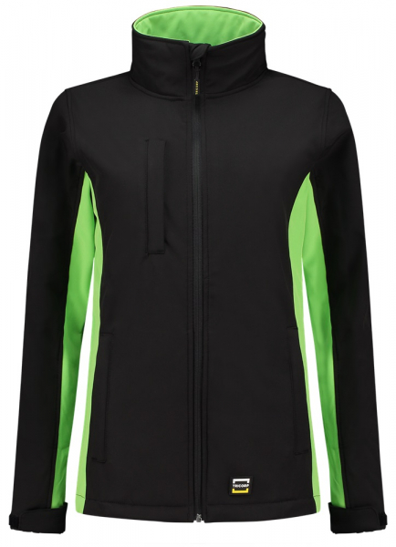 TRICORP-Workwear, Damen-Softshelljacke, Bicolor, 340 g/m², black-lime