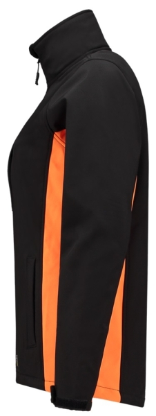 TRICORP-Workwear, Damen-Softshelljacke, Bicolor, 340 g/m², black-orange