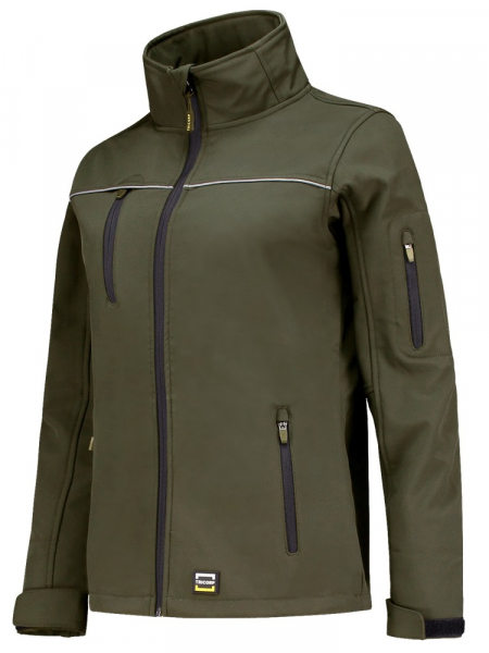 TRICORP-Workwear, Softshelljacke Exzellent Damen, Basic Fit, 340 g/m², army