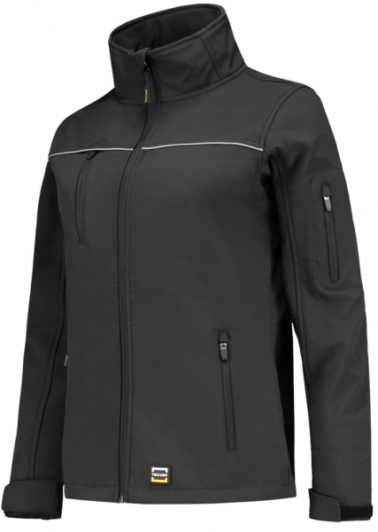 TRICORP-Workwear, Softshelljacke Exzellent Damen, Basic Fit, 340 g/m², darkgrey