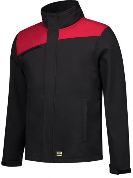 TRICORP-Workwear, Softshelljacke Bicolor, Basic Fit, 340 g/m², black-red