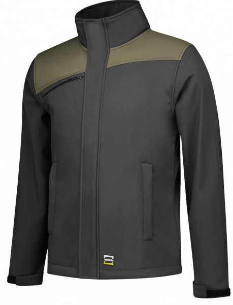 TRICORP-Workwear, Softshelljacke Bicolor, Basic Fit, 340 g/m², darkgrey-army