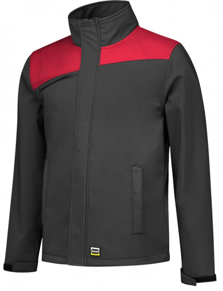 TRICORP-Workwear, Softshelljacke Bicolor, Basic Fit, 340 g/m², darkgrey-red
