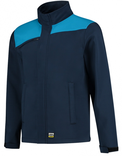 TRICORP-Workwear, Softshelljacke Bicolor, Basic Fit, 340 g/m², ink-turquoise