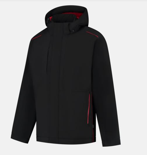 TRICORP-Winter-Tech-Shell Accent, black/red