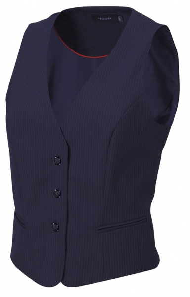 TRICORP-Workwear, Weste Damen, Basic Fit, 270 g/m², navy-stripe