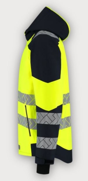 Tricorp Warnschutz Winterjacke Ripstop High Vis Redefined, Fluor Yellow-Ink