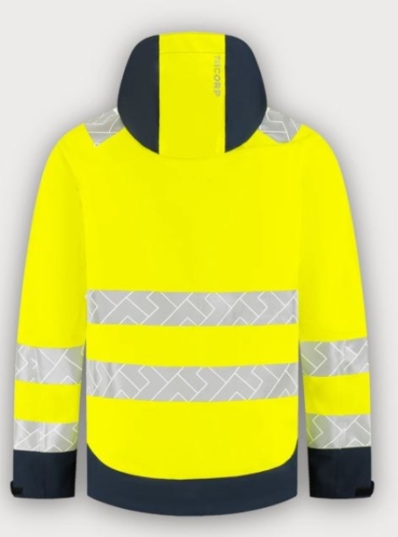 Tricorp Warnschutz Regenjacke Techshell High Vis Redefined, Fluor Yellow-Ink