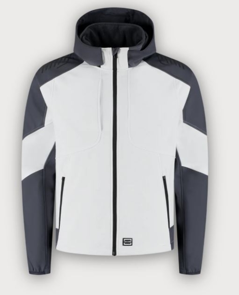 Tricorp Softshelljacke Kapuze Bicolor Redefined, White-Anthracite