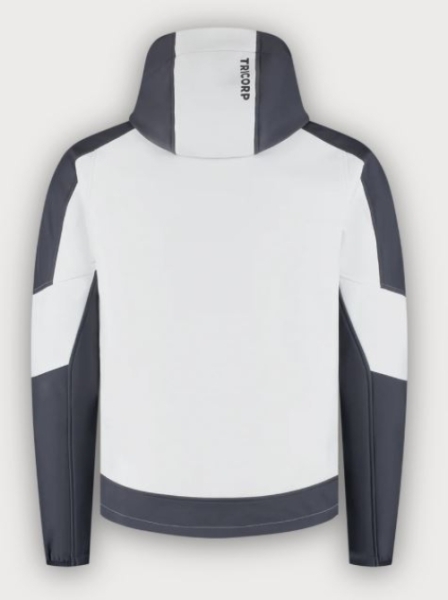 Tricorp Softshelljacke Kapuze Bicolor Redefined, White-Anthracite