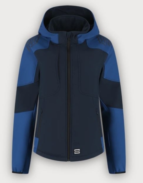 Tricorp Softshelljacke Kapuze Bicolor Redefined Damen, Ink-Royal Blue