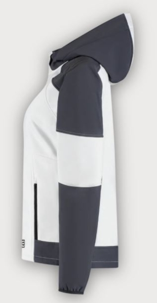 Tricorp Softshelljacke Kapuze Bicolor Redefined Damen, White-Anthracite