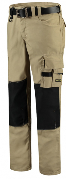 TRICORP-Workwear, Arbeitshose Canvas Cordura-Besatz, Basic-Fit, 300 g/m², khaki-black