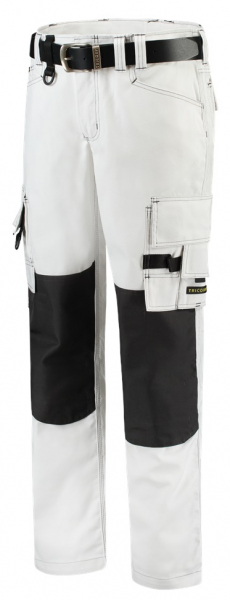TRICORP-Workwear, Arbeitshose Canvas Cordura-Besatz, Basic-Fit, 300 g/m², white/darkgrey