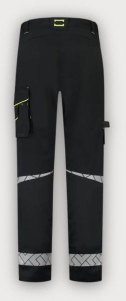 Tricorp Arbeitshose Funktionelle Stretch Reflective Redefined, Black-Fluor Yellow