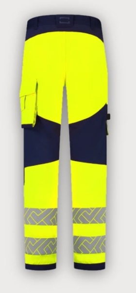 Tricorp Arbeitshose Funktionelle Stretch High Vis Redefined Knieverstärkung, Fluor Yellow-Ink