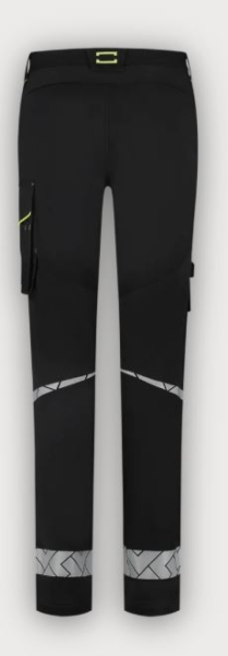Tricorp Arbeitshose Funktionelle Stretch Reflective Redefined Damen, Black-Fluor Yellow