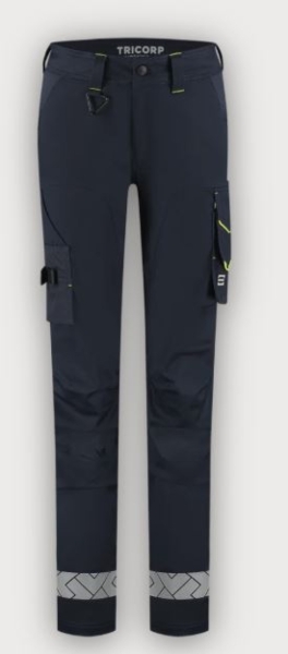 Tricorp Arbeitshose Funktionelle Stretch Reflective Redefined Damen, Ink-Fluor Yellow