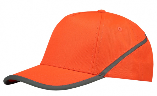 TRICORP-Warnschutz, Cap Reflexstreifen, Basic Fit, fluor orange