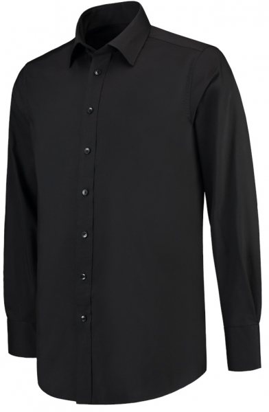 TRICORP-Workwear, Hemd Stretch, Basic Fit, 110 g/m², black
