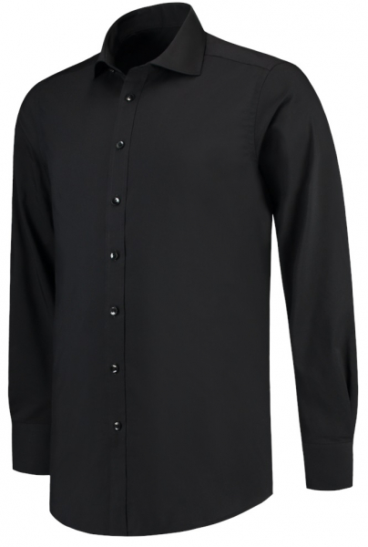 TRICORP-Workwear, Hemd Stretch, Slim Fit, 110 g/m², black