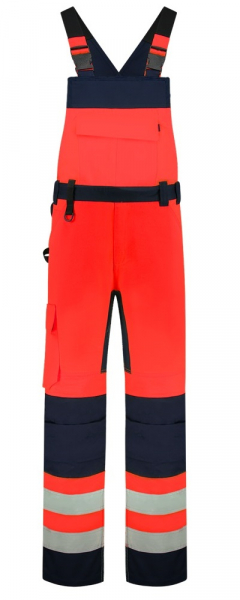 TRICORP-Warnschutz, Latzhose, Bicolor, Basic Fit, 280 g/m², red-ink