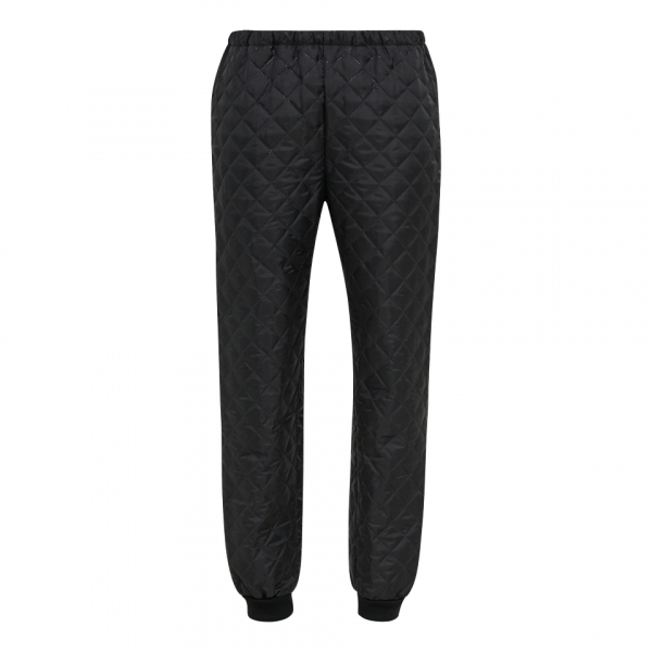 ELKA-Workwear, Kälte-Schutz, Thermo-Arbeits-Bund-Hose, Thermo und Faserpelz, 200g/m², schwarz