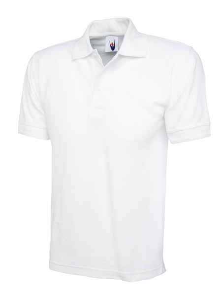 Uneek-Clothing-Premium Poloshirt, weiss