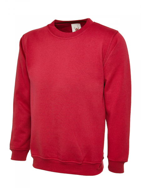 Uneek-Clothing-Classic Sweatshirt, rot
