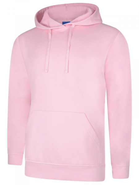 Uneek-Clothing-Deluxe Hooded Sweatshirt, pink