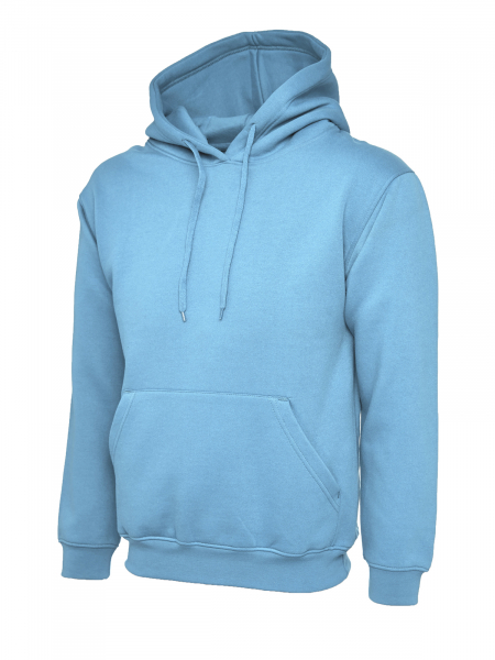 Uneek-Clothing-Deluxe Damen Hooded Sweatshirt, sky