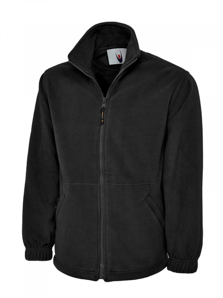 Uneek-Clothing-Classic Full Zip Micro Fleece Jacket, black